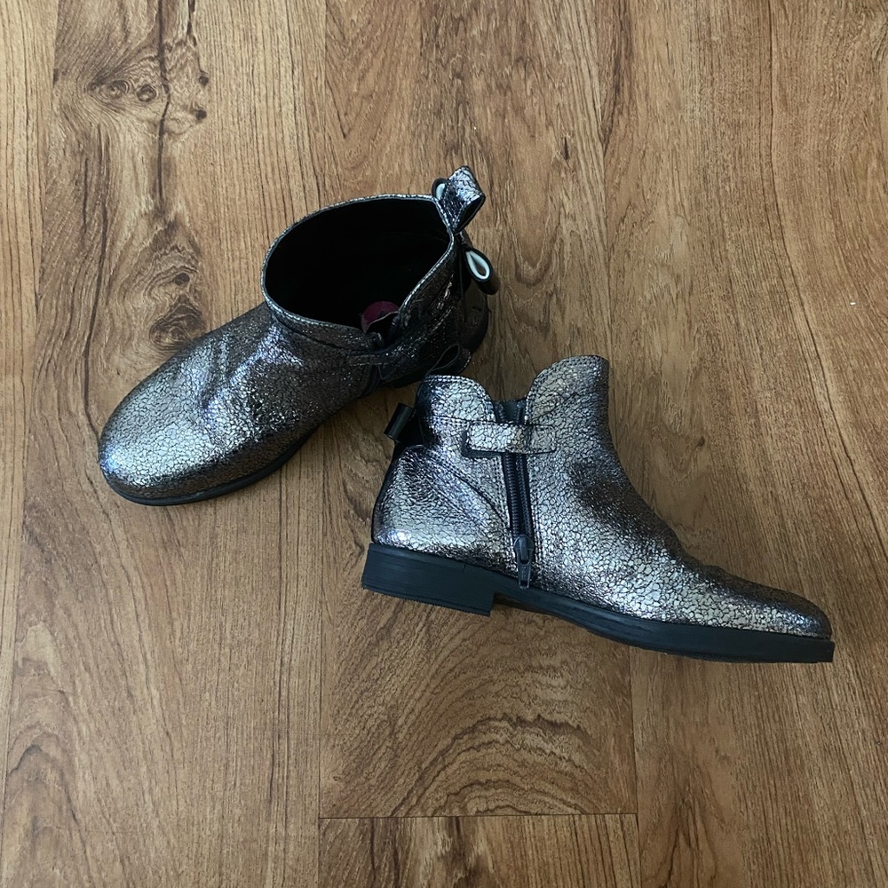 Metallic Ankle Boots